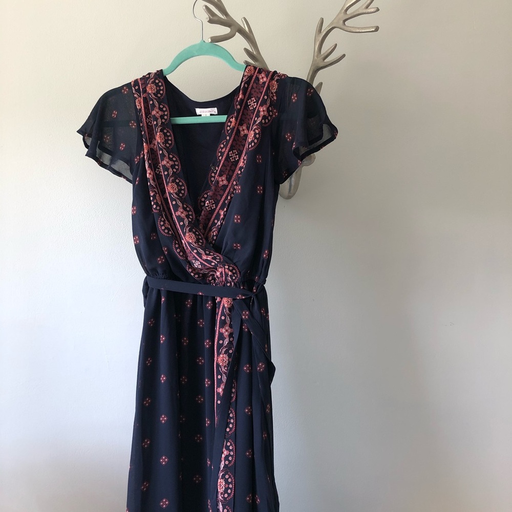 Maxi wrap dress